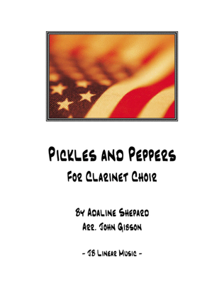Book cover for Pickles and Peppers Rag for Clarinet Choir