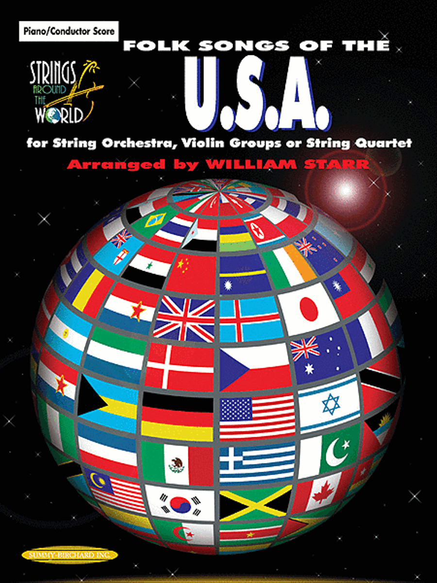 Strings Around the World -- Folk Songs of the U.S.A. String Orchestra scores gallery preview page 1
