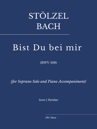 Book cover for Bist Du bei mir (for Soprano Solo and Piano Accompaniment)
