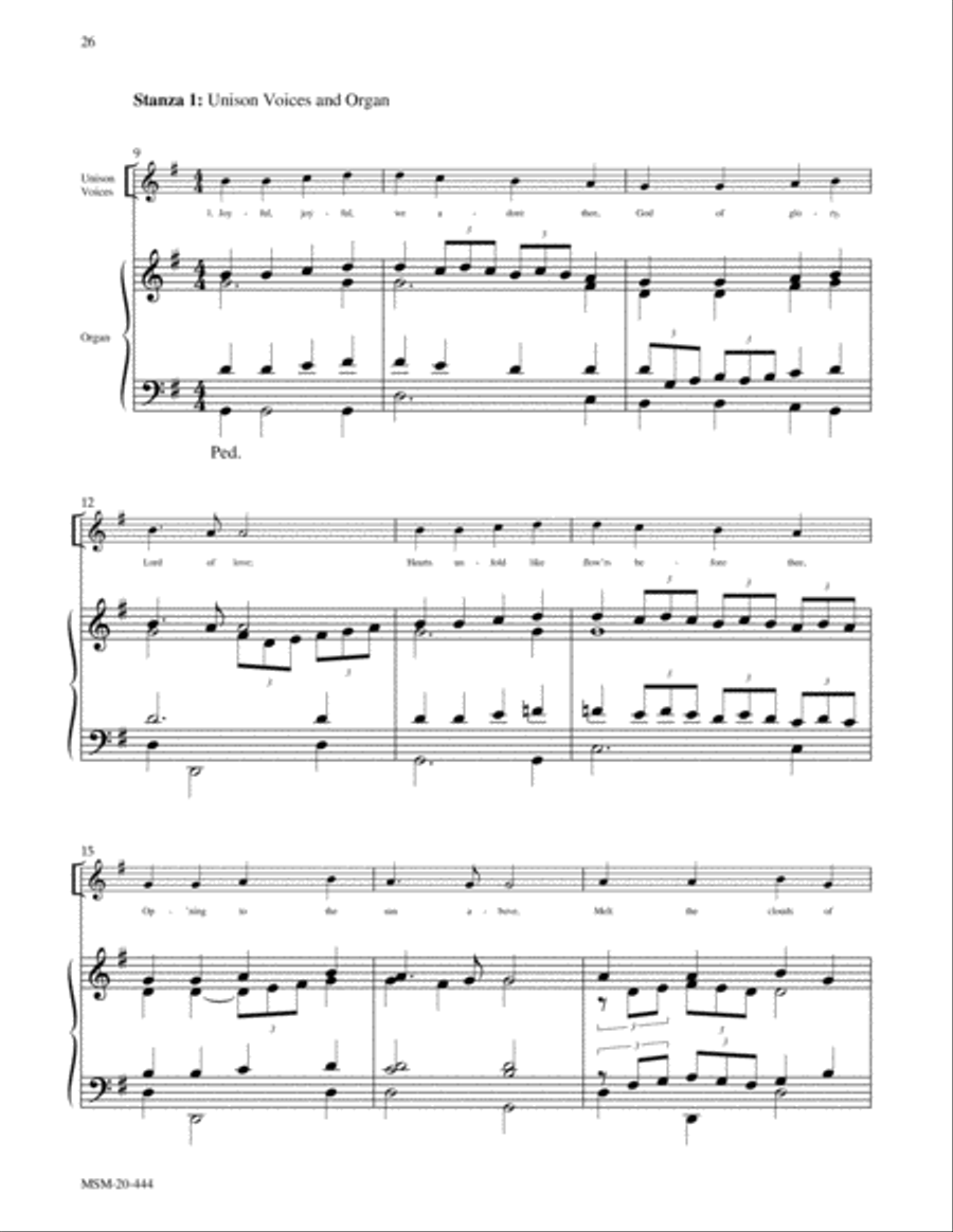 Joyful, Joyful, We Adore Thee (Hymn to Joy) 4-Part scores gallery preview page 3