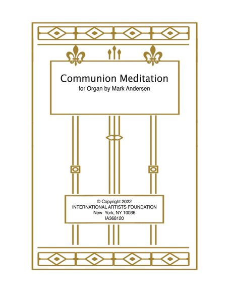 Communion Meditation for organ by Mark Andersen image number null