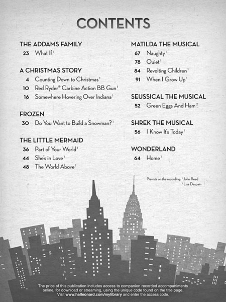Kids' Songs from Contemporary Musicals image number null