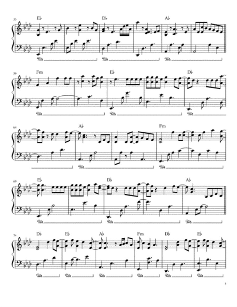 Mariposa Traicionera Piano Solo scores gallery preview page 3