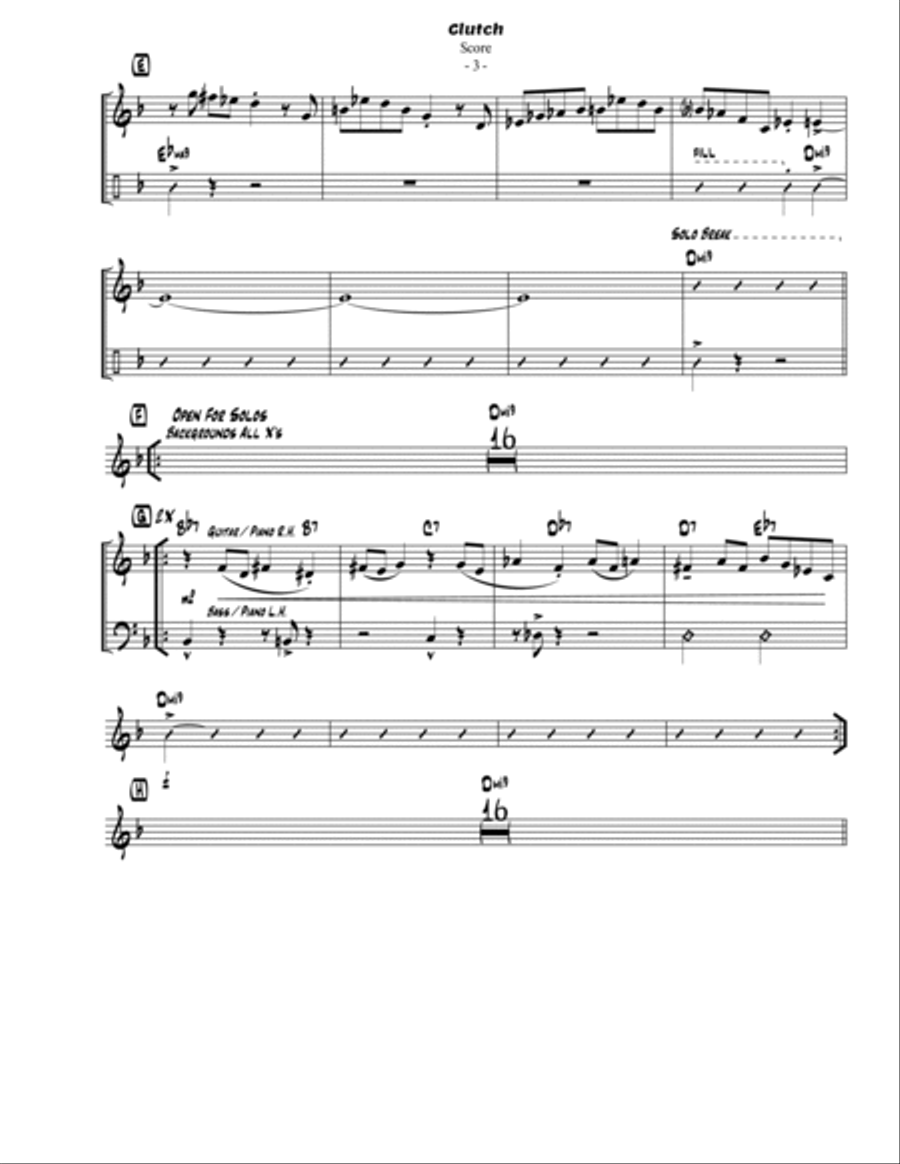 Clutch Jazz Ensemble scores gallery preview page 4