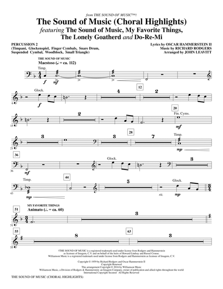 The Sound Of Music (Choral Highlights) (arr. John Leavitt) - Percussion 2
