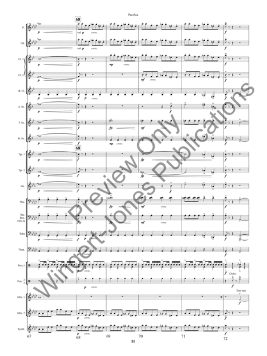 Pacifica Concert Band scores gallery preview page 14