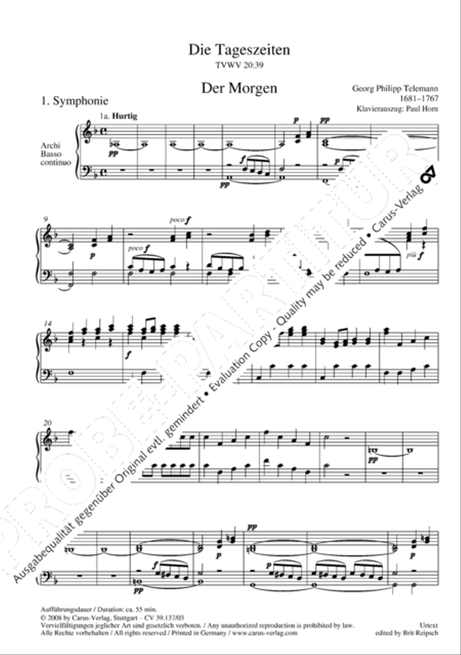 Die Tageszeiten 4-Part scores gallery preview page 5