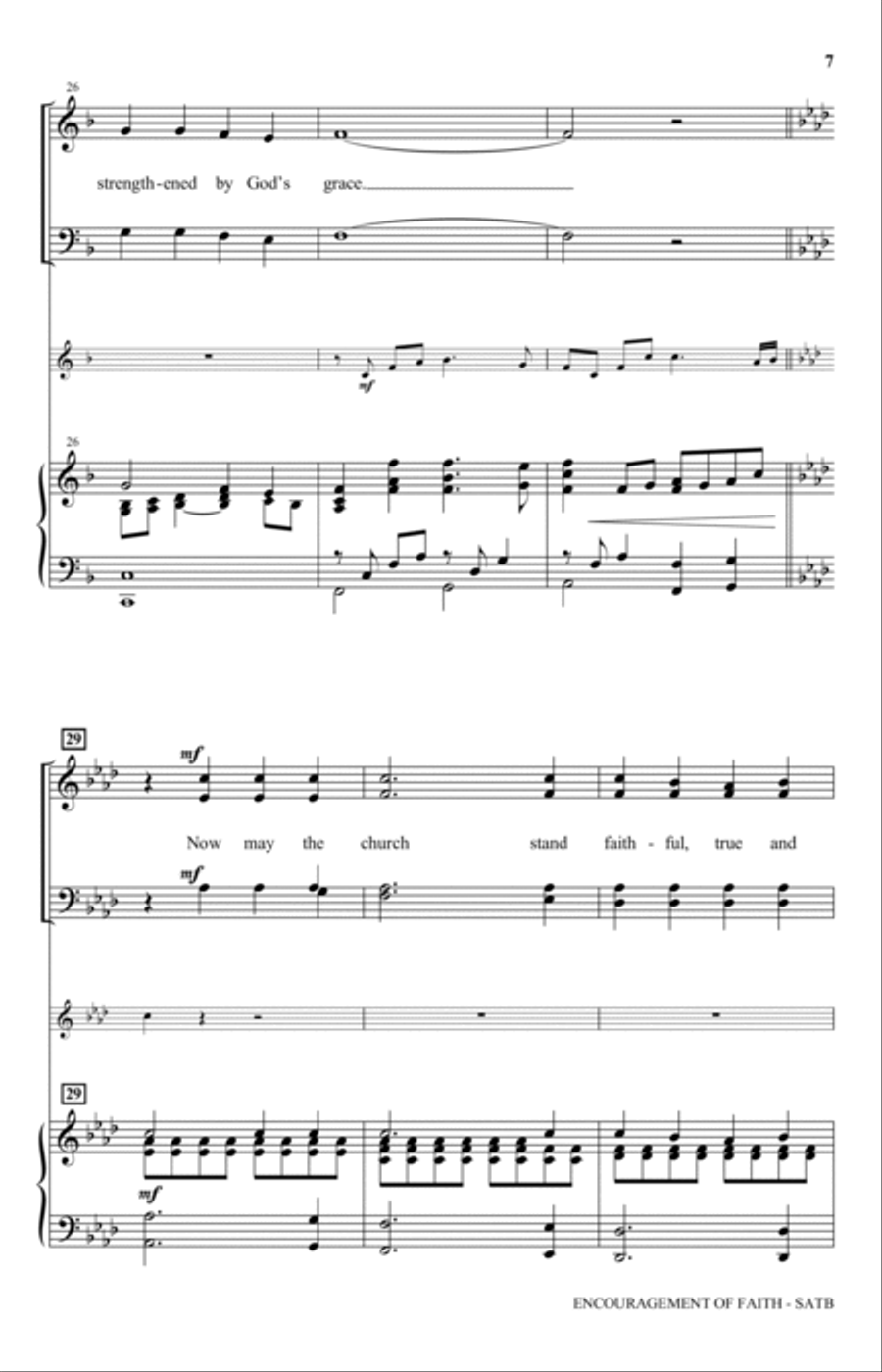 Encouragement Of Faith 4-Part scores gallery preview page 5