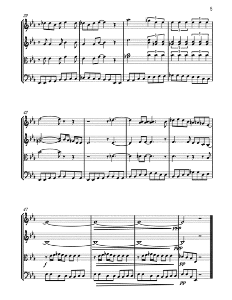 Bad Penny Blues Bad Penny Blues String Quartet scores gallery preview page 4