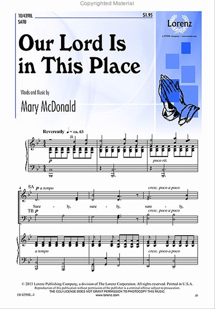 Our Lord Is in This Place 4-Part scores gallery preview page 2