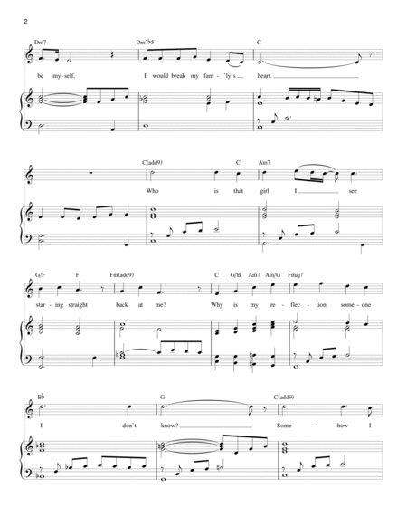 Misterwives Reflections Sheet Music in D Major (transposable