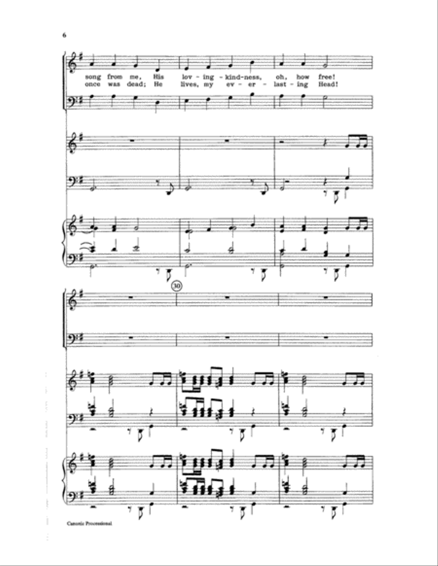 Canonic Processional 4-Part scores gallery preview page 6
