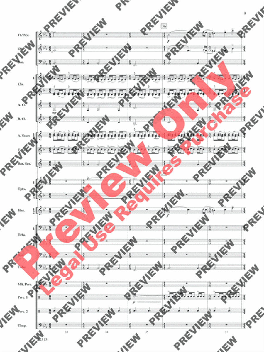 In the Center Ring Concert Band scores gallery preview page 10