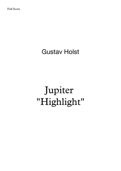 Jupiter (Holst)- Brass Quintet by Gustav Holst Brass Quintet - Digital Sheet Music