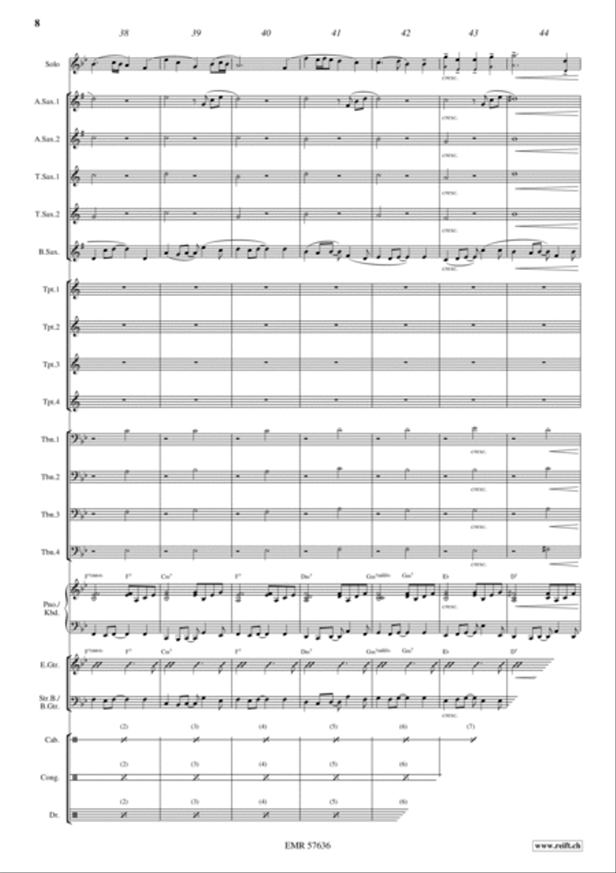 My Life Began The Day We Met Big Band scores gallery preview page 10