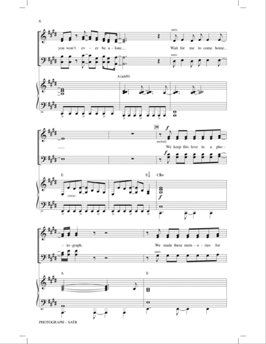 Photograph 4-Part scores gallery preview page 5