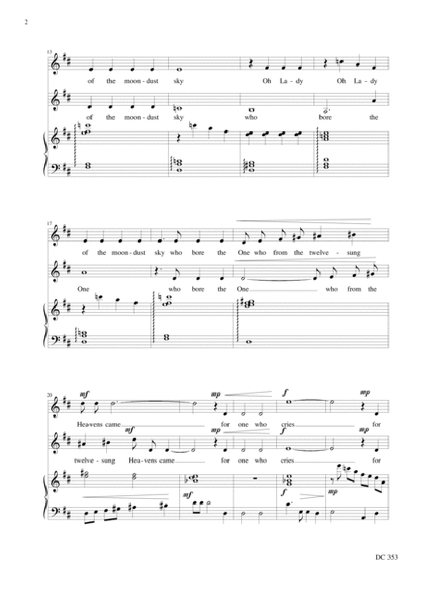 Prayer to the Virgin for soprano and alto and piano image number null