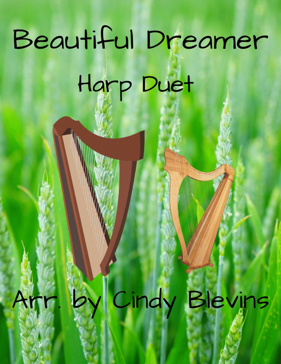 Beautiful Dreamer, for Harp Duet Harp scores gallery preview page 1