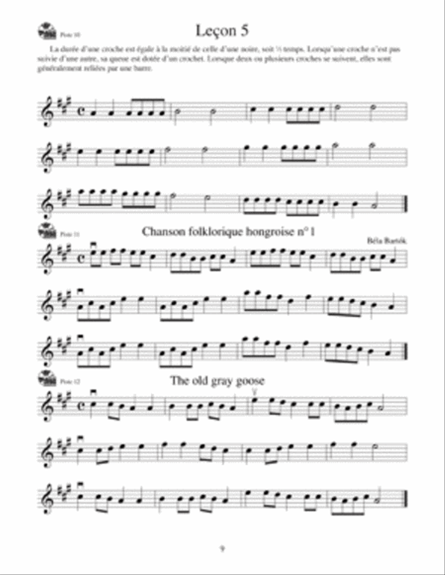 Premieres lecons de violon edition francaise Violin scores gallery preview page 4