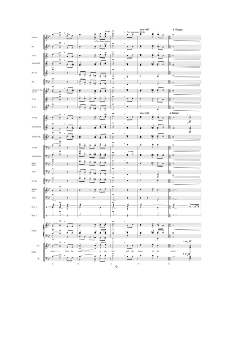 The Star Spangled Banner The Star Spangled Banner Concert Band scores gallery preview page 8