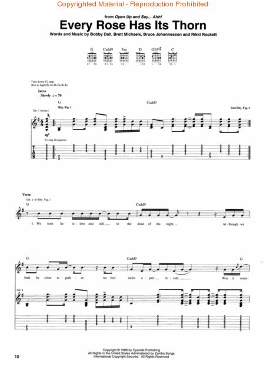 Best of Poison Best of Poison Electric Guitar scores gallery preview page 2