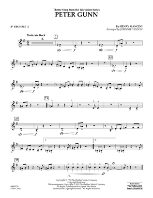 Peter Gunn (arr. Johnnie Vinson) - Bb Trumpet 2