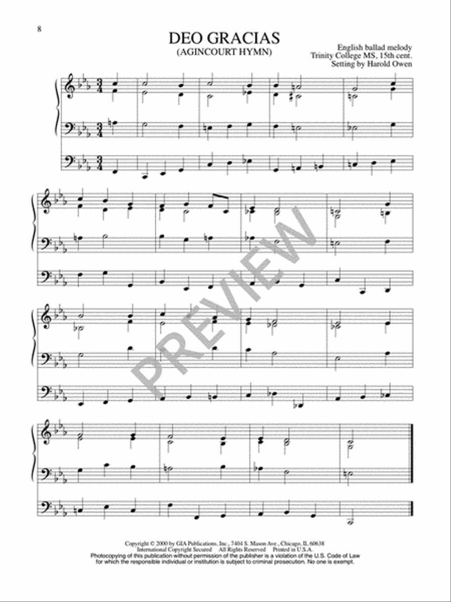 Twenty-Five Organ Harmonizations - Volume 1 Organ scores gallery preview page 10