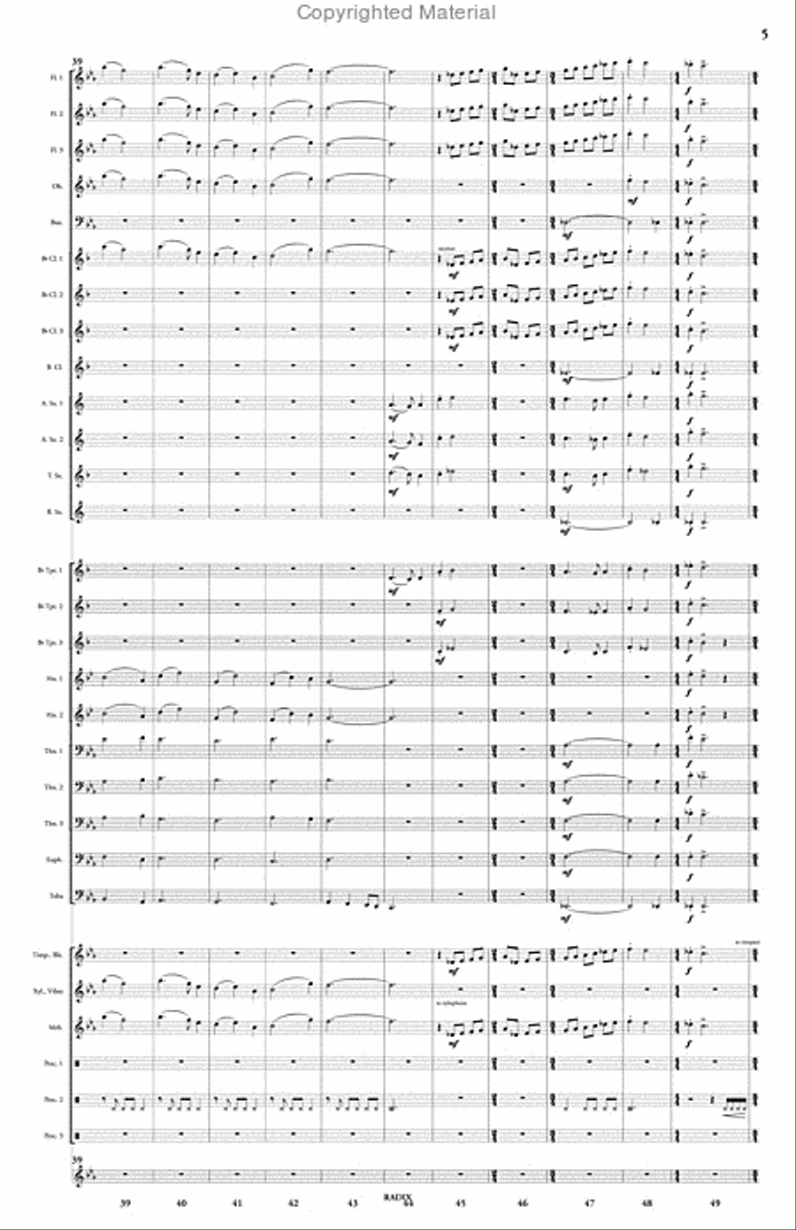 Radix Radix Concert Band scores gallery preview page 6