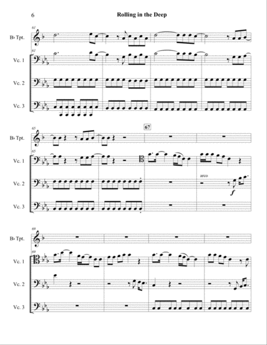 Rolling In The Deep Small Ensemble scores gallery preview page 6