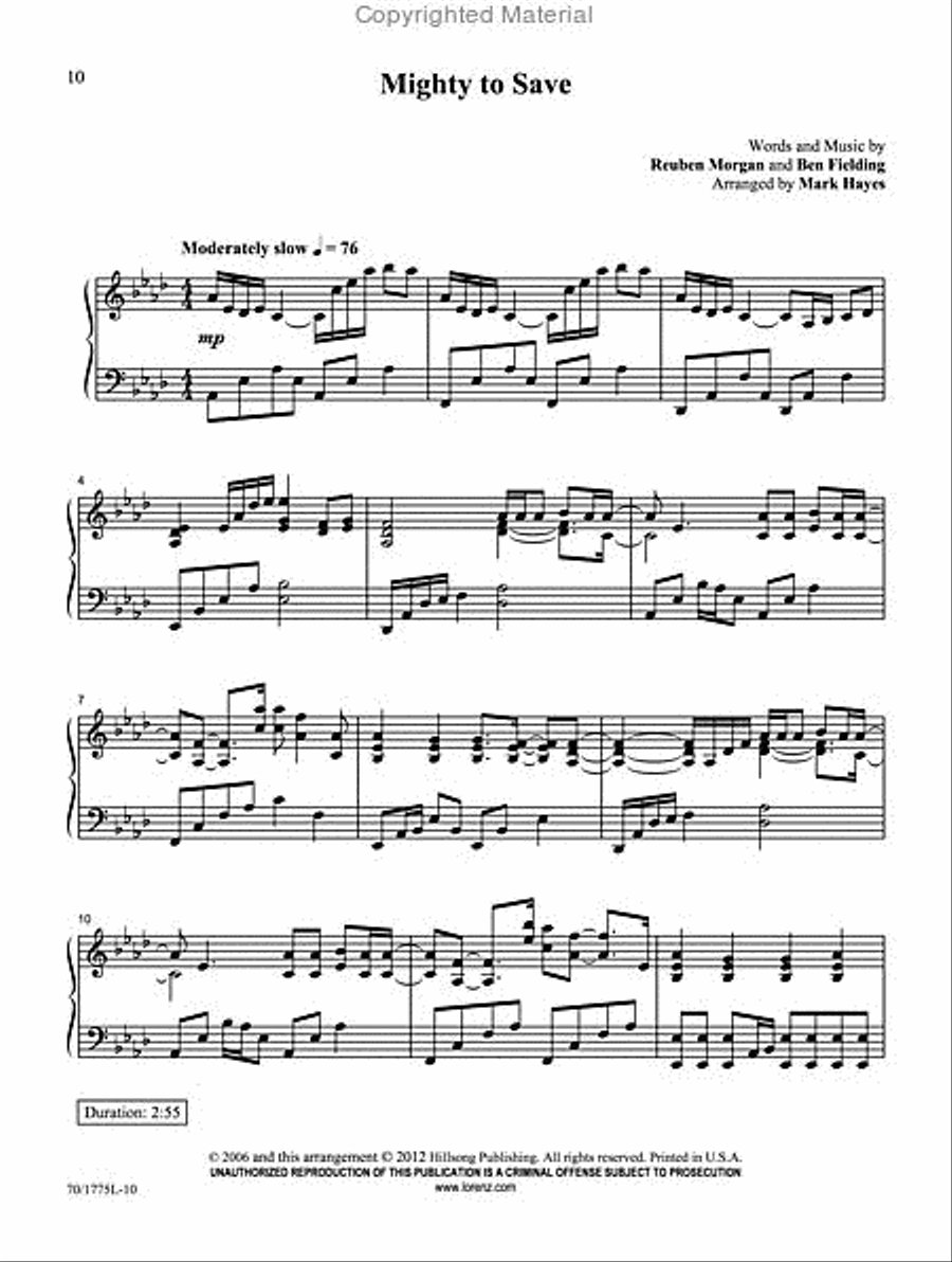 Shout To The Lord Shout To The Lord Piano Solo scores gallery preview page 2
