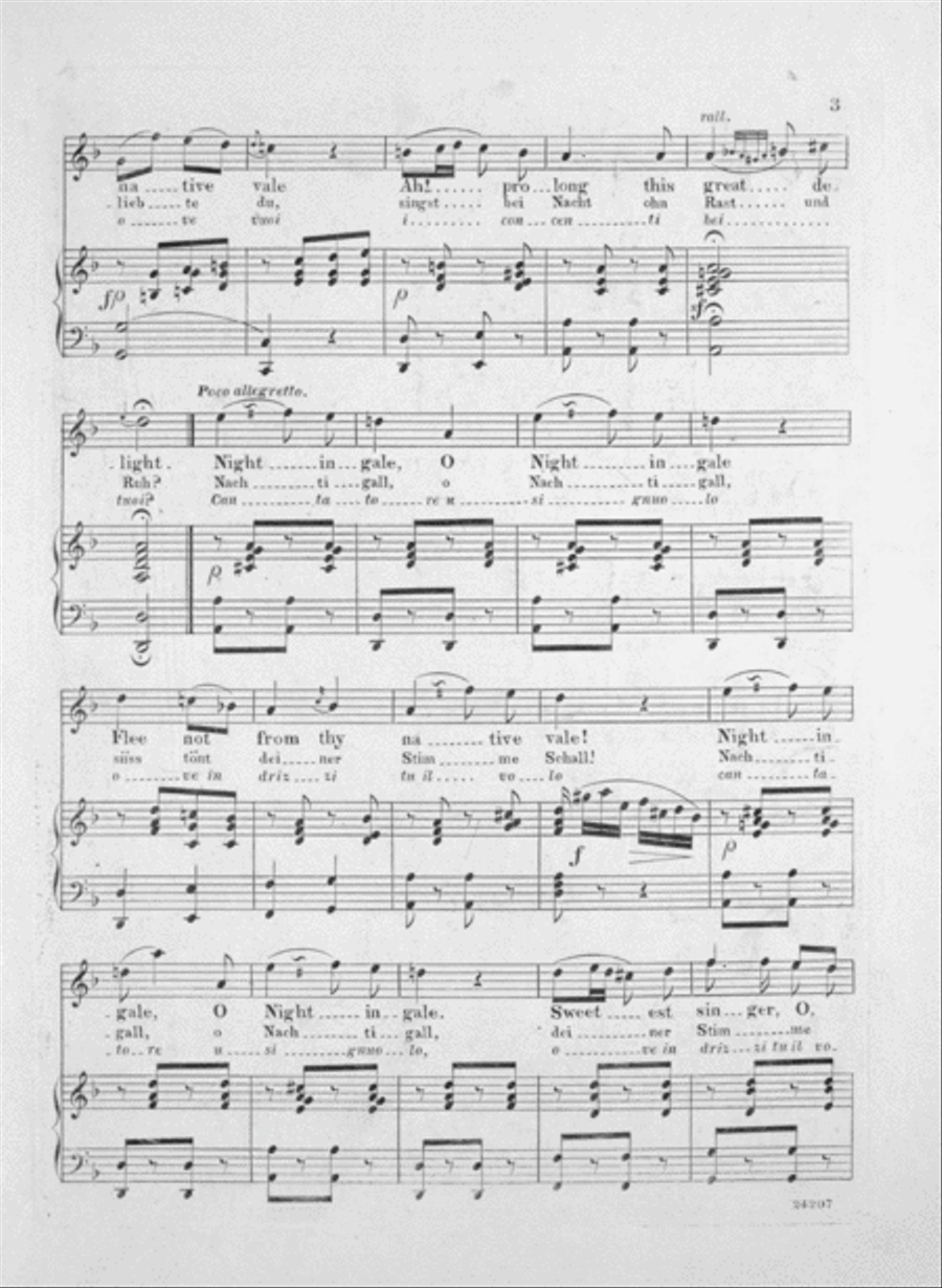 Russian Song. The Nightingale Voice scores gallery preview page 3