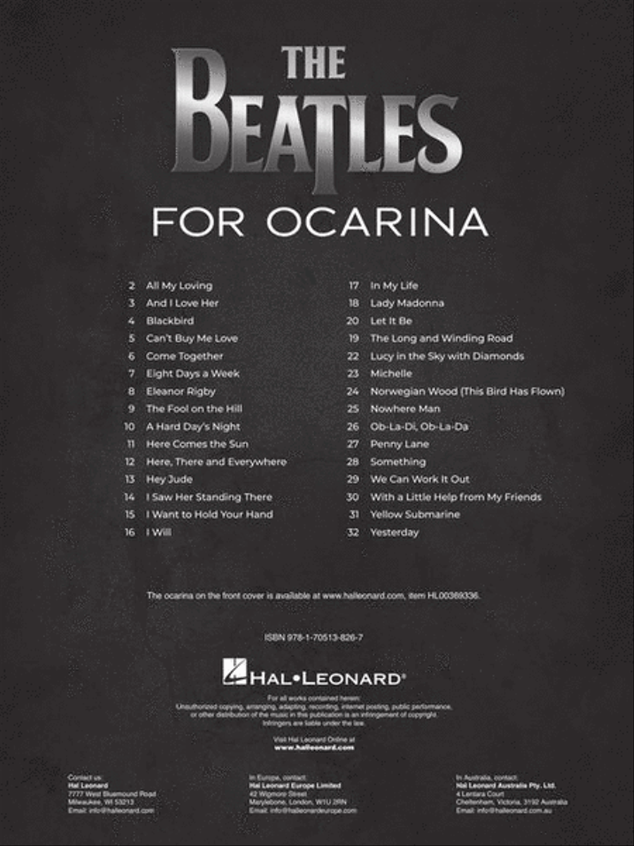 The Beatles for Ocarina The Beatles for Ocarina ocarina scores gallery preview page 3