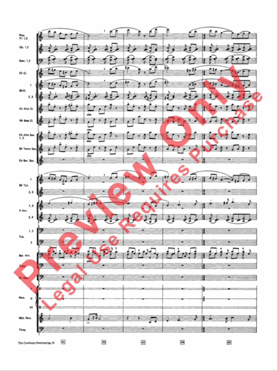 The Cowboys Concert Band scores gallery preview page 11