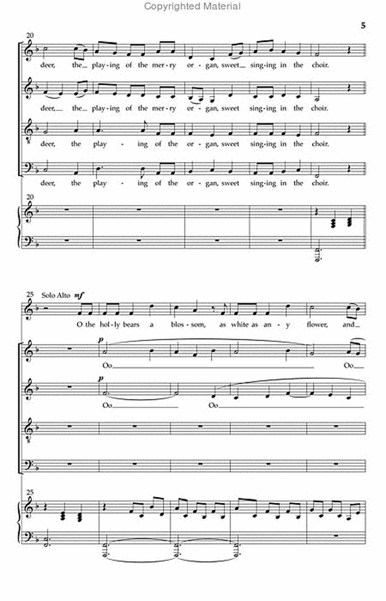 The Holly and the Ivy (SATB divisi) image number null