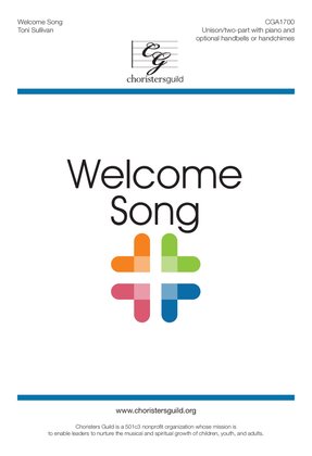 Book cover for Welcome Song - Unison/two-part