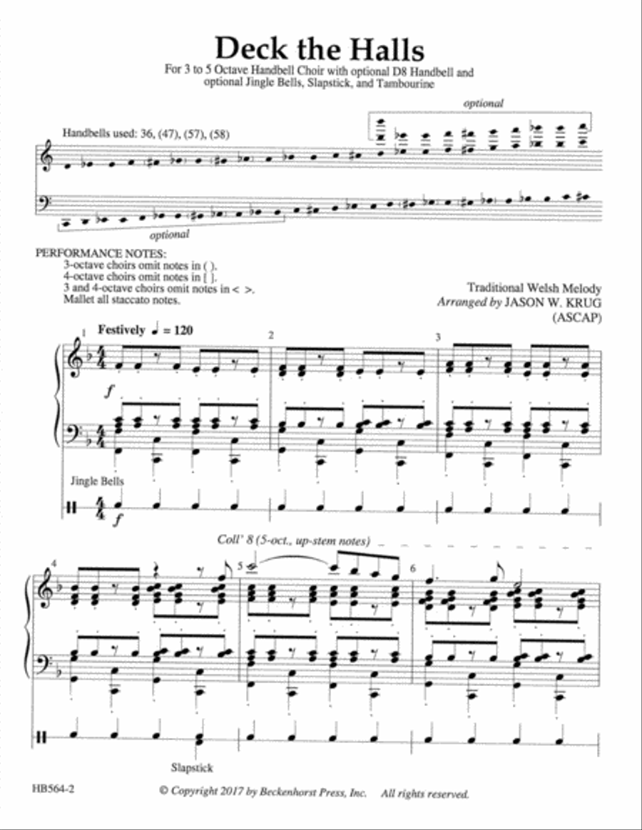 Deck the Halls 5-Octaves scores gallery preview page 2