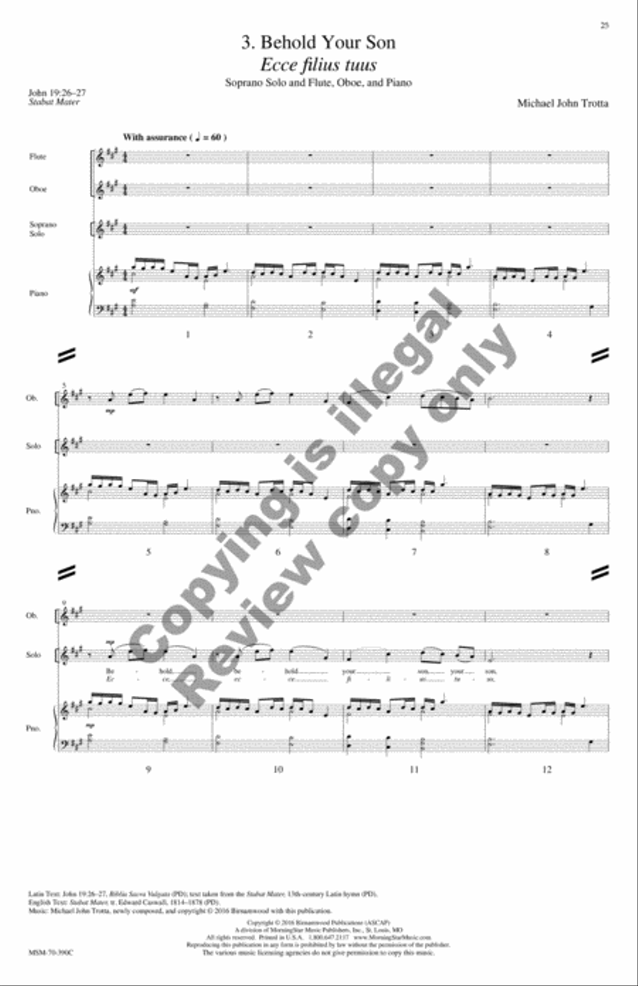 Seven Last Words (Chamber Ensemble Score) Choir scores gallery preview page 34
