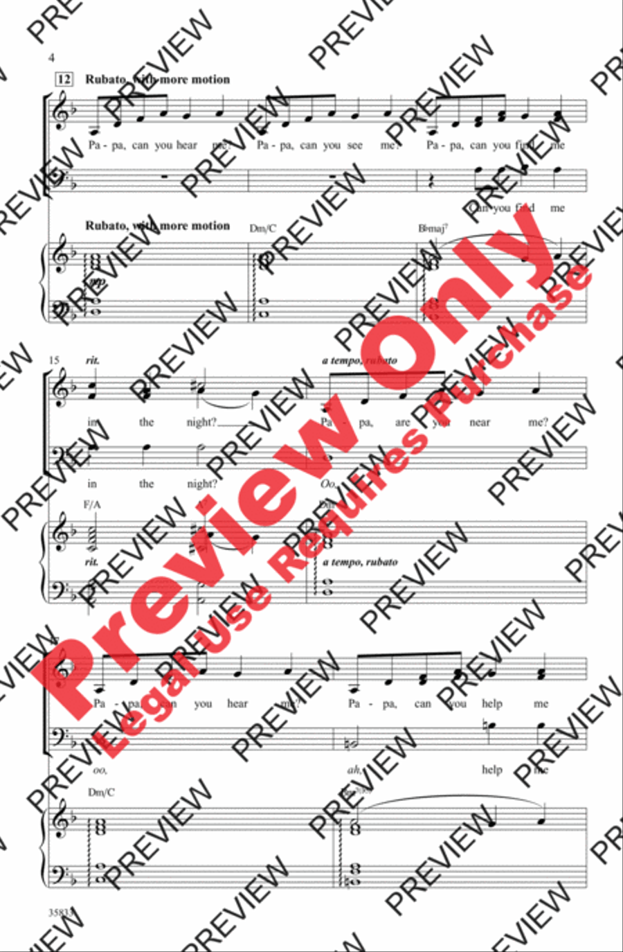 Papa, Can You Hear Me? Papa, Can You Hear Me? 3-Part scores gallery preview page 4