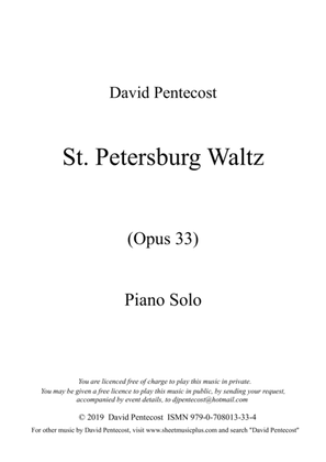 St Petersburg Waltz, Opus 33