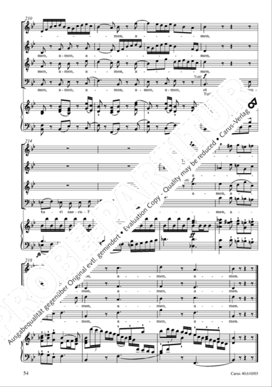 Theresienmesse in B 4-Part scores gallery preview page 55