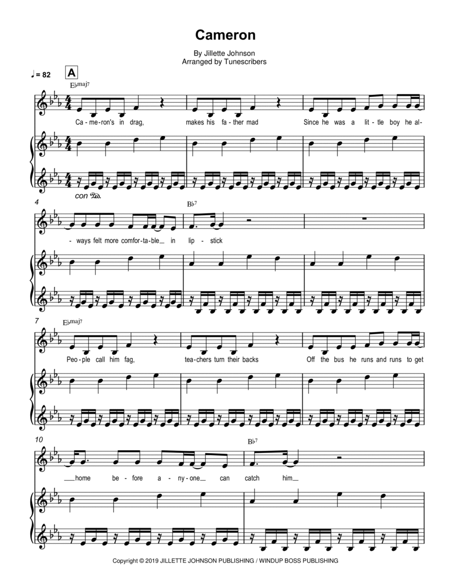 Cameron Cameron Voice scores gallery preview page 1