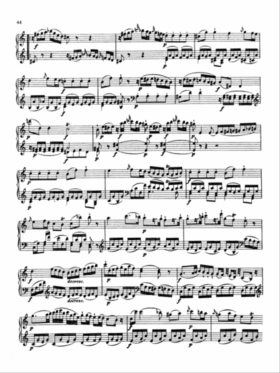 Mozart: Piano Sonata No. 5 in G Major Piano Solo scores gallery preview page 5