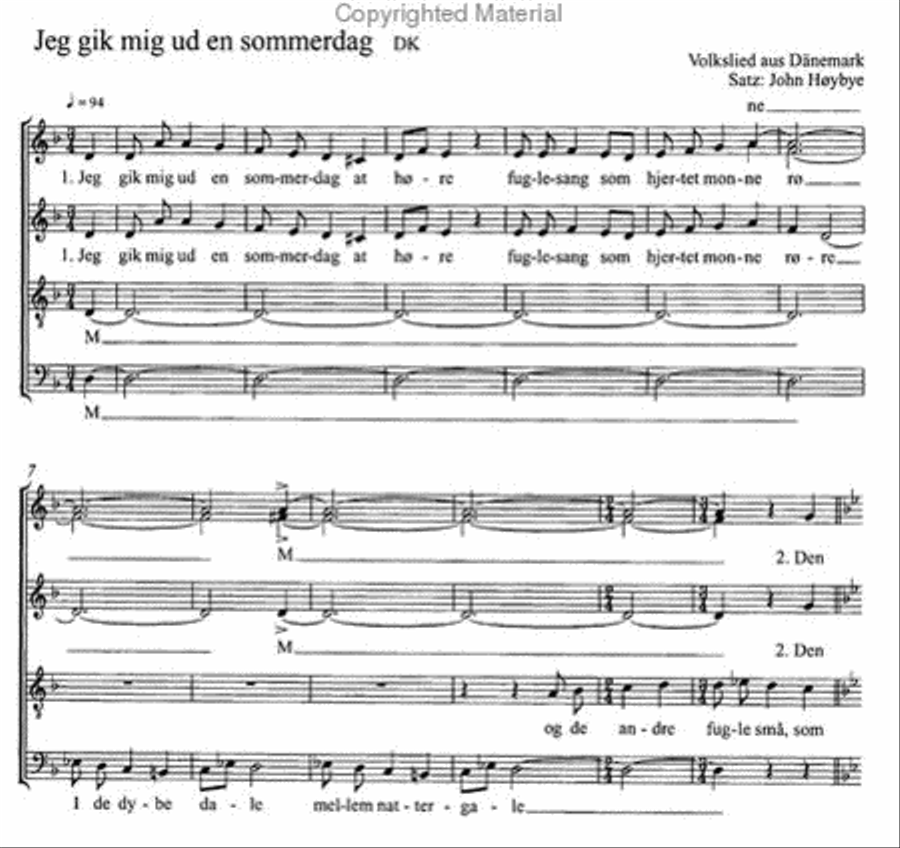 European Folksongs for mixed voices (European Volksongs fur gemischten Chor) Choir scores gallery preview page 3