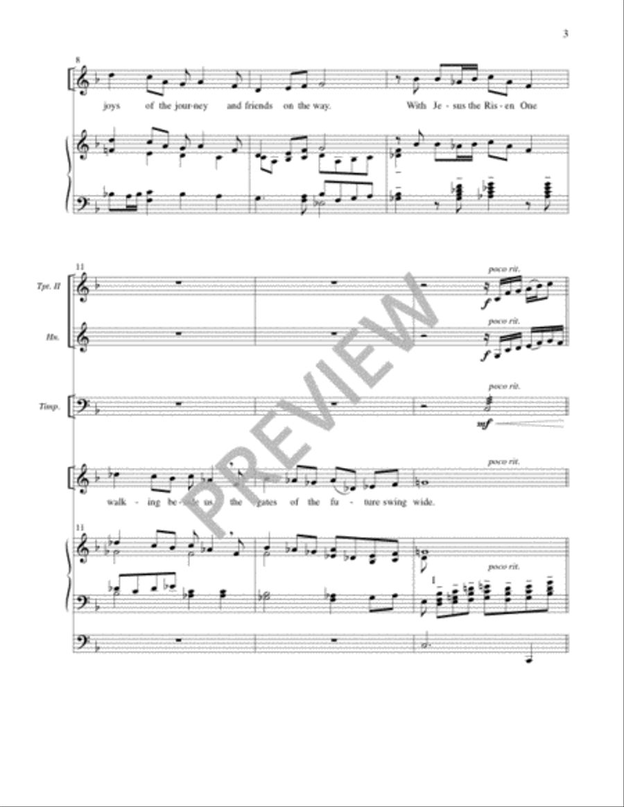 We Come Keeping Festival - Full Score and Parts 4-Part scores gallery preview page 3