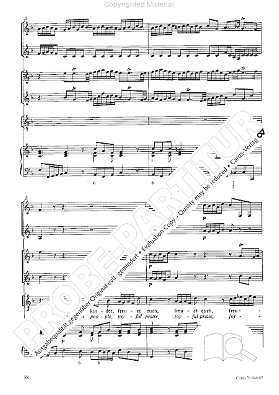 Christ was manifested for this purpose (Dazu ist erschienen der Sohn Gottes) ATB scores gallery preview page 60