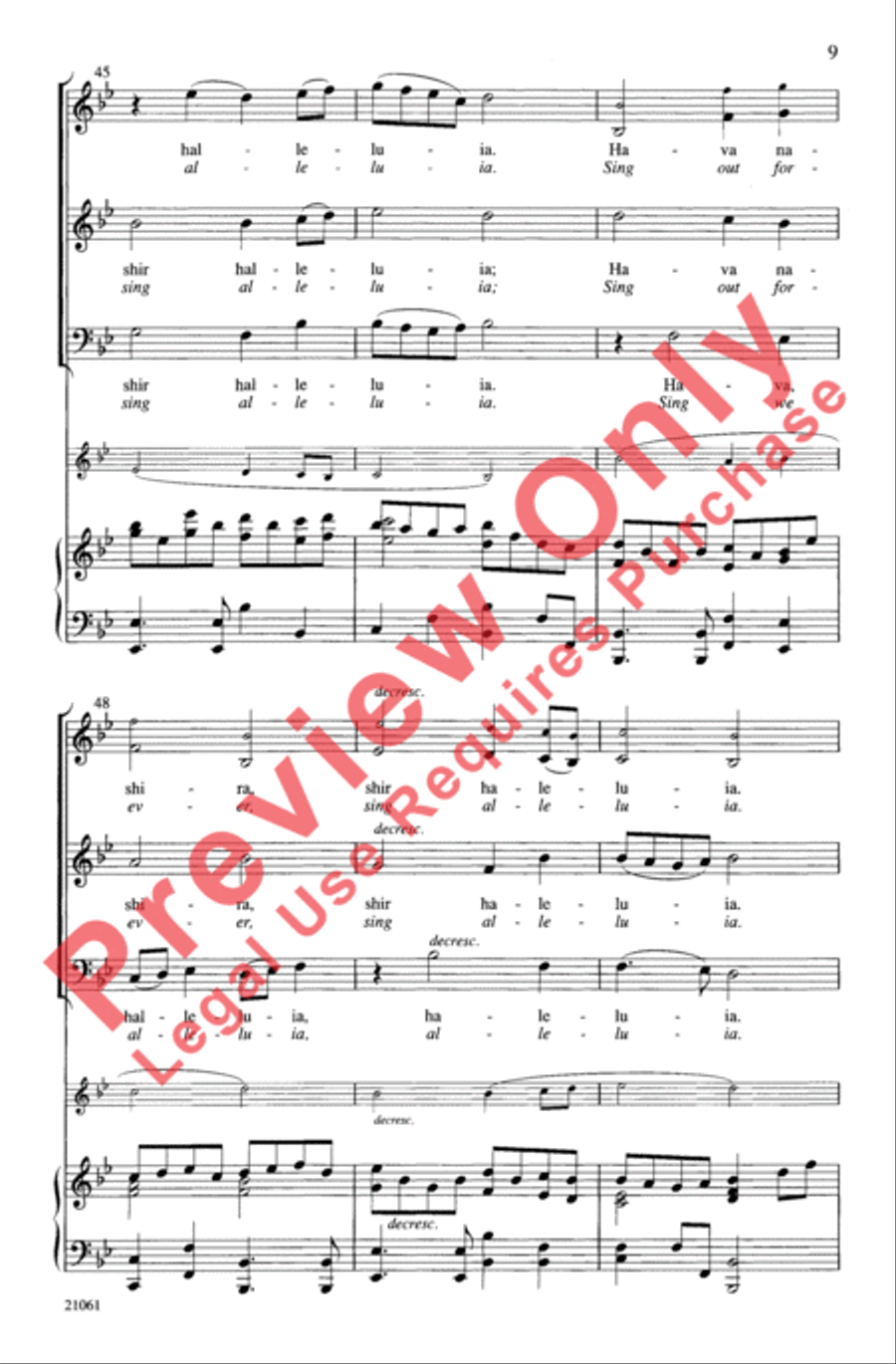 Hava Nashira Hava Nashira 3-Part scores gallery preview page 8