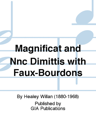 Magnificat and Nnc Dimittis with Faux-Bourdons