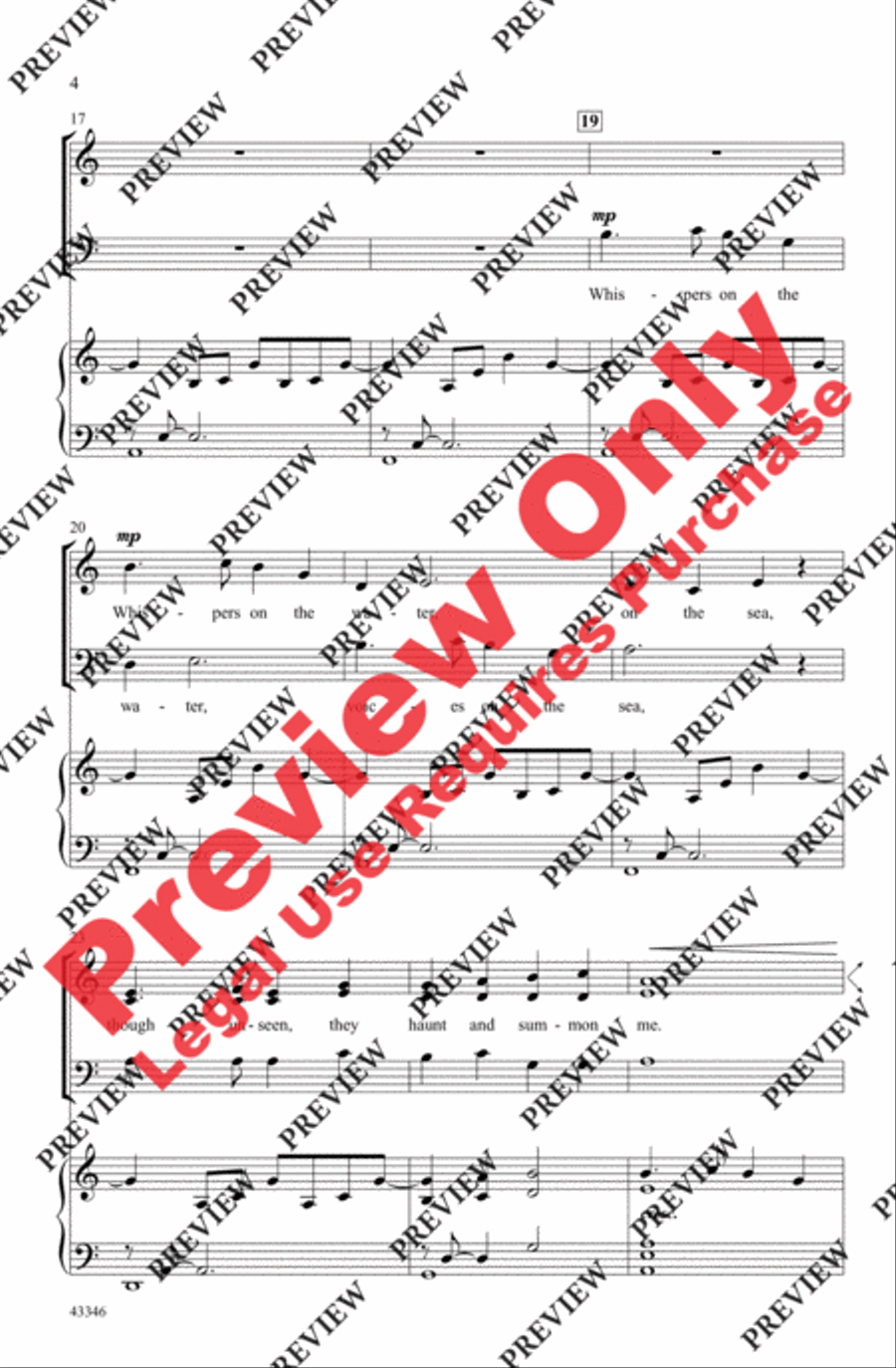 In the Dark of Midnight 3-Part scores gallery preview page 4