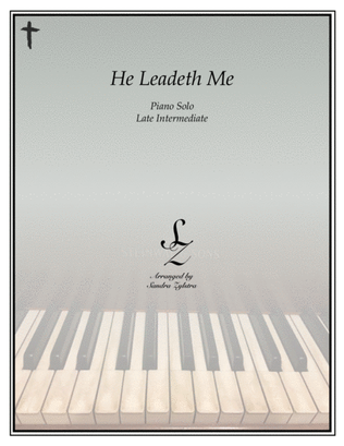 Book cover for He Leadeth Me (late intermediate piano solo)