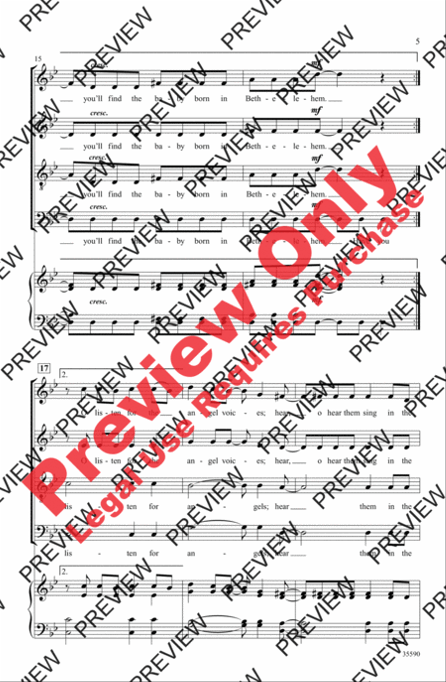 Have You Seen the Baby? 4-Part scores gallery preview page 15